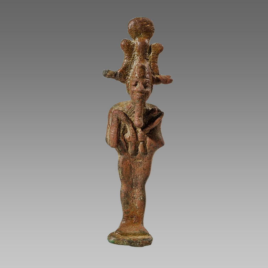 Ancient Egyptian Bronze Osiris Figure c.664-30 BCE. (1 of 3)