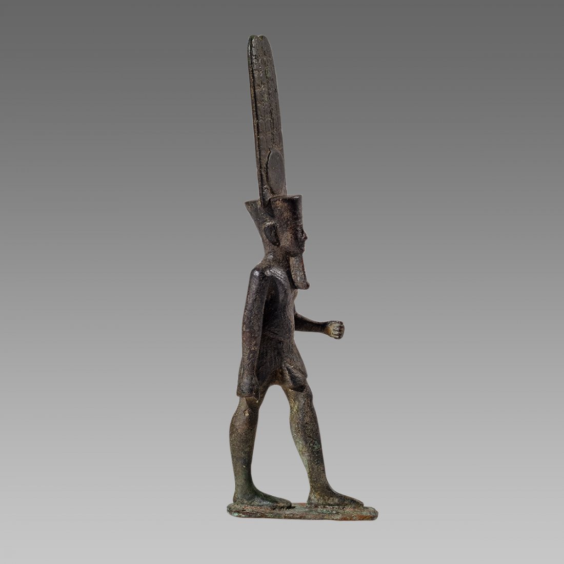 ANCIENT EGYPTIAN BRONZE FIGURE OF AMUN LATE PERIOD (1 of 8)
