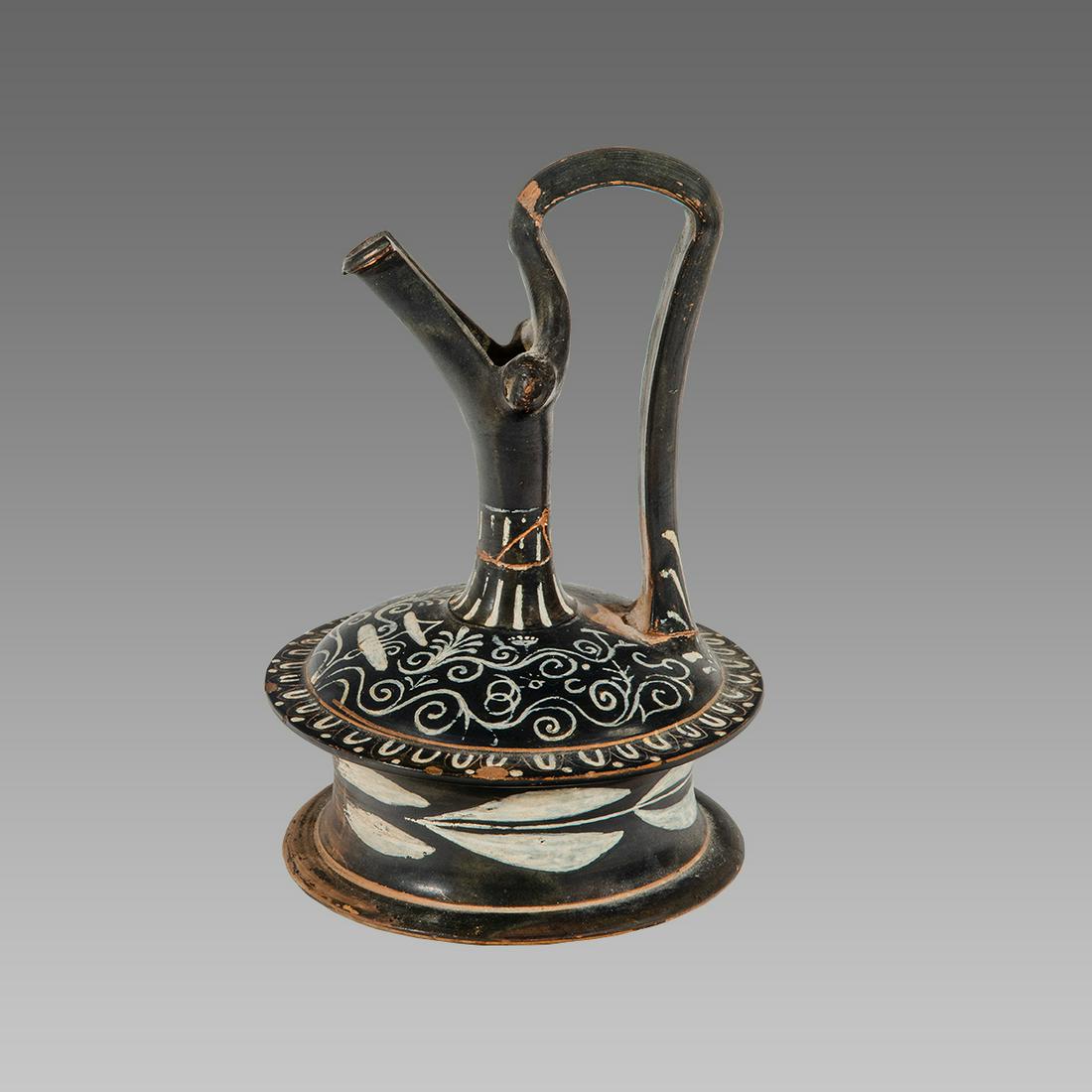 Ancient Greek Apulian Gnathian-ware Epichysis c. 320 (1 of 5)