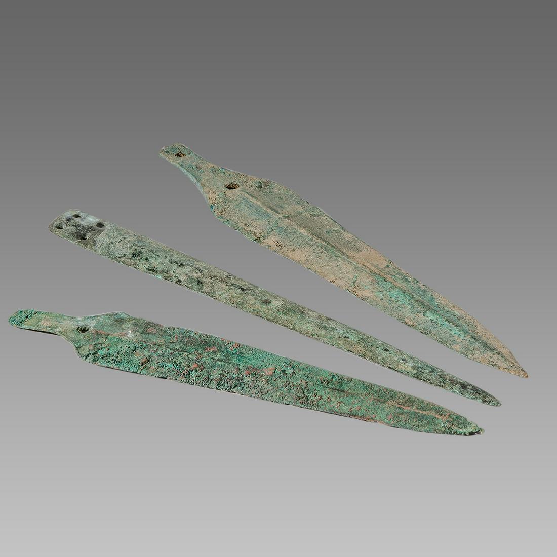 Lot of 3 Ancient Luristan Bronze Spears c.1st (1 of 1)