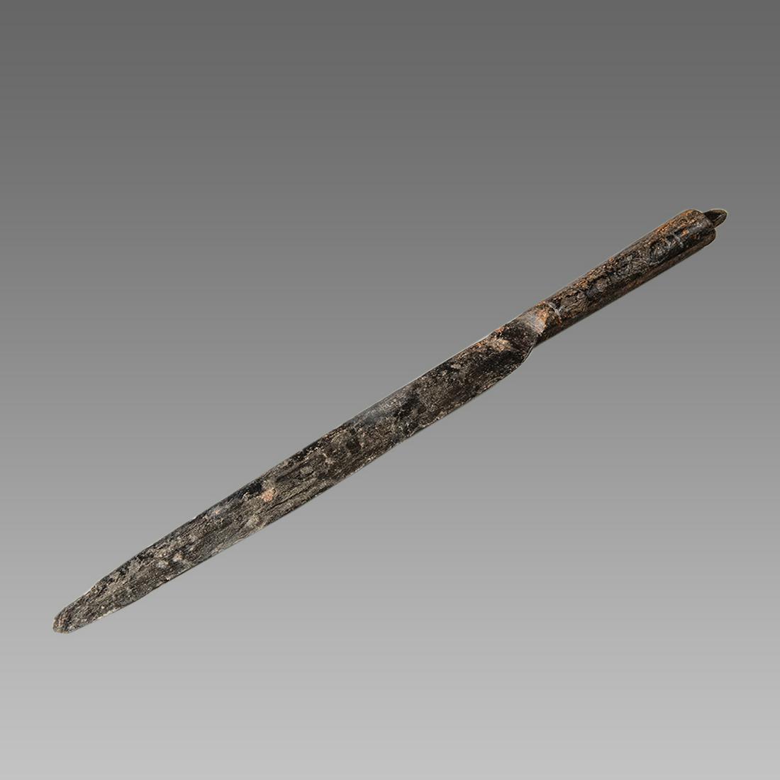 England, Iron Table Knife with wooden handle c.15th (1 of 1)