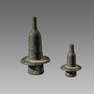 Lot of 2 Ancient Roman Iron Candle Holders c.1st-4th