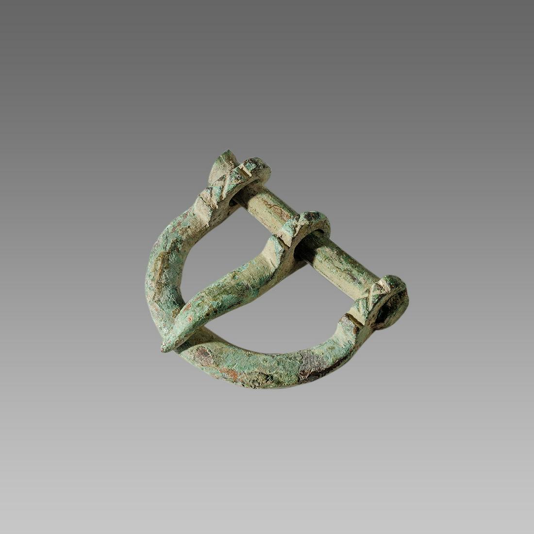 Ancient Roman Bronze Belt Buckle c.1st-4th century AD. (1 of 1)