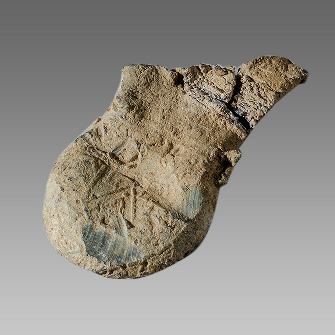 England, Lead Ampula c.15th cent AD. (1 of 2)