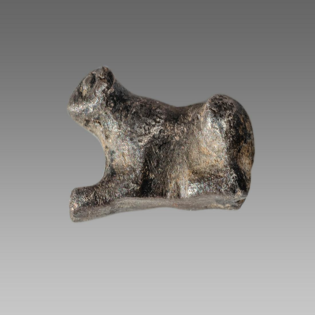 Ancient Roman Silver Reclining Lioness c.2nd cent AD. (1 of 1)
