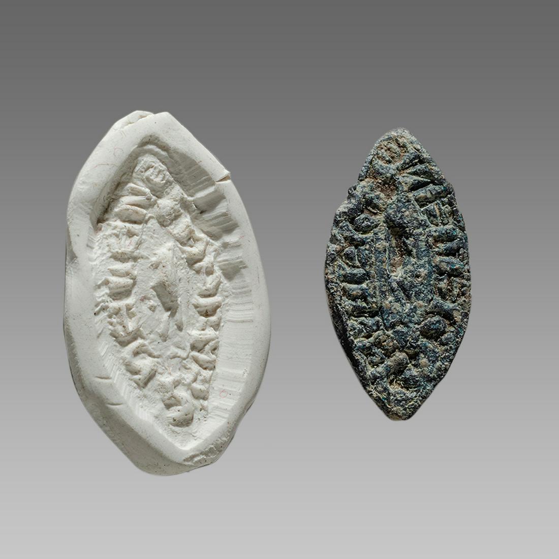 England, lead Seal Matrix c.13th-14th century AD. (1 of 1)