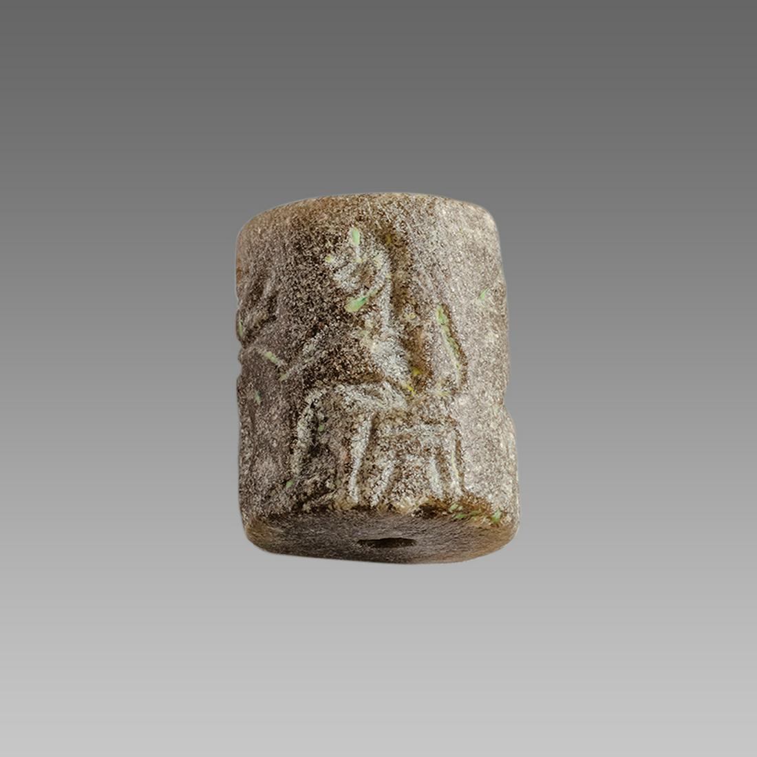 Near Eastern Style Cylinder Seal with figures and (1 of 1)