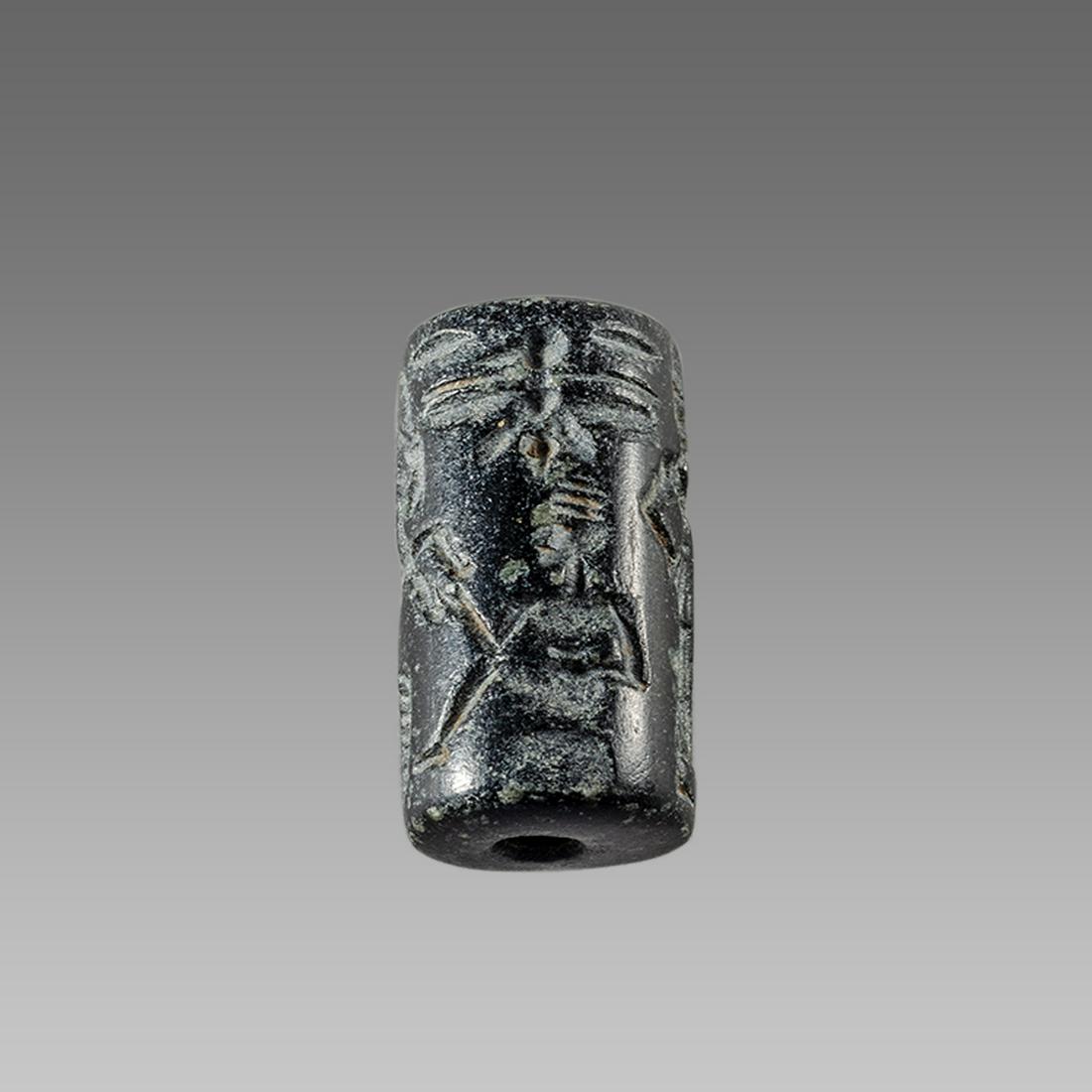 Near Eastern Style Cylinder Seal with figures and (1 of 2)
