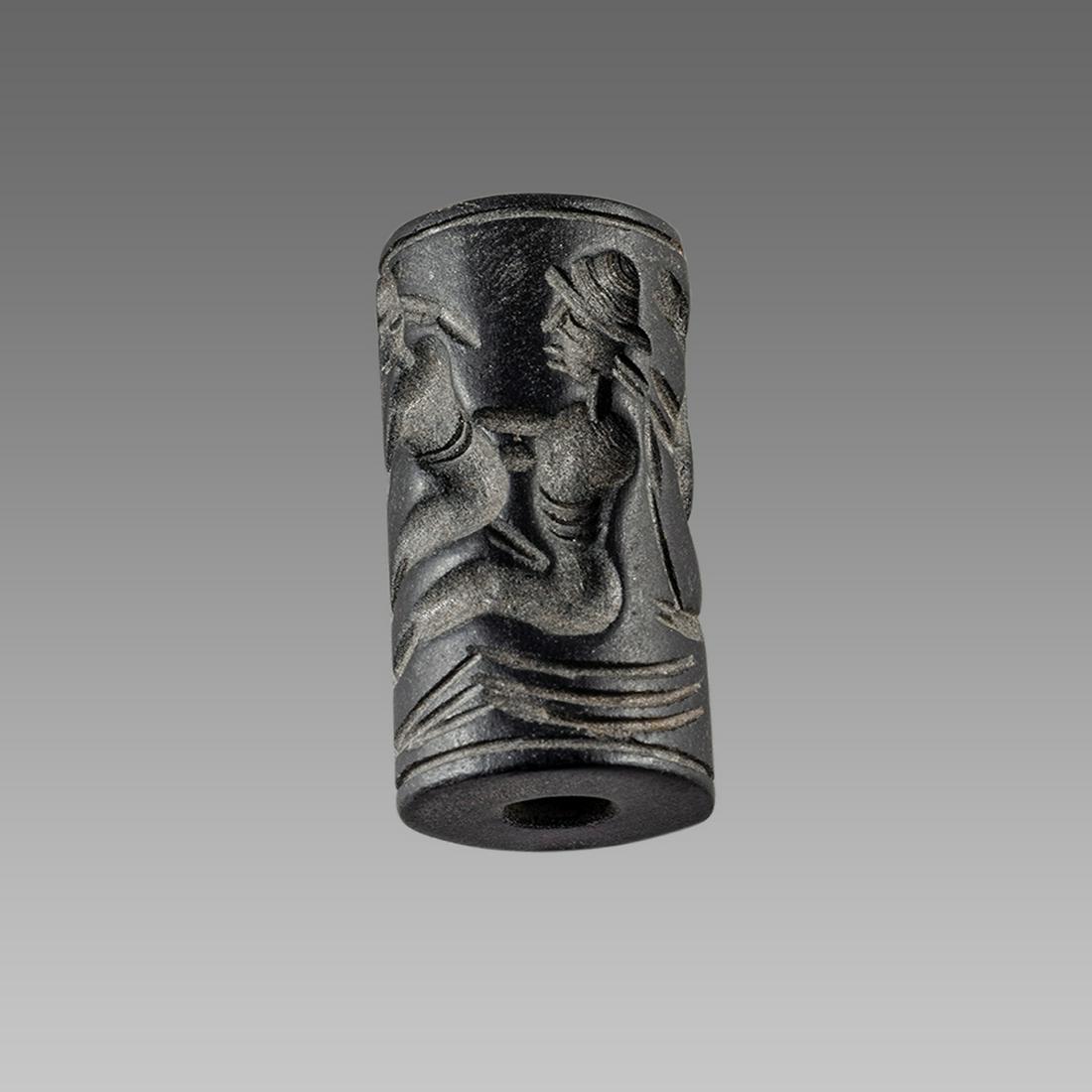 Near Eastern Style Cylinder Seal with figures and (1 of 1)