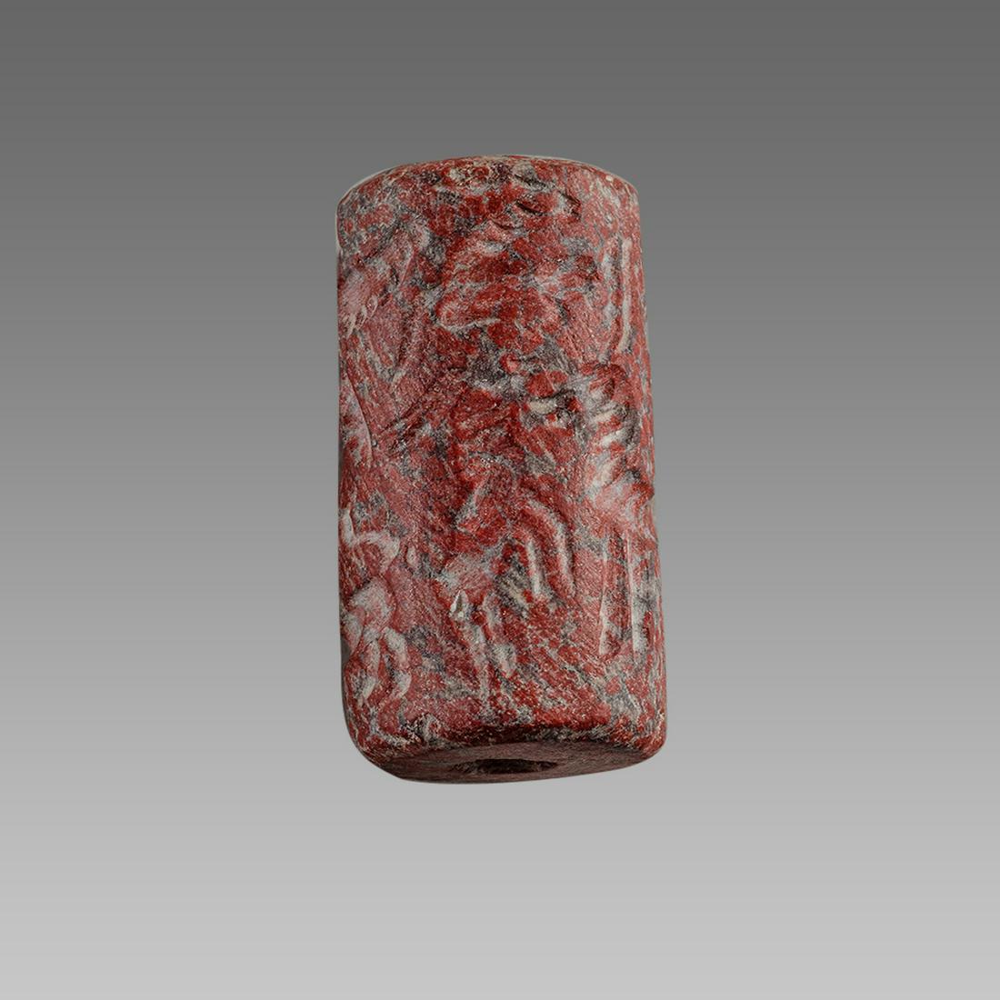 Near Eastern Style Cylinder Seal with figures and (1 of 1)