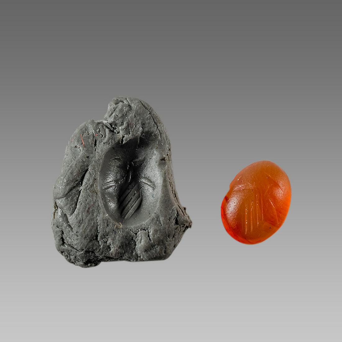 Sasanian Carnelian Ringstone c.5th-7th cent AD. (1 of 1)