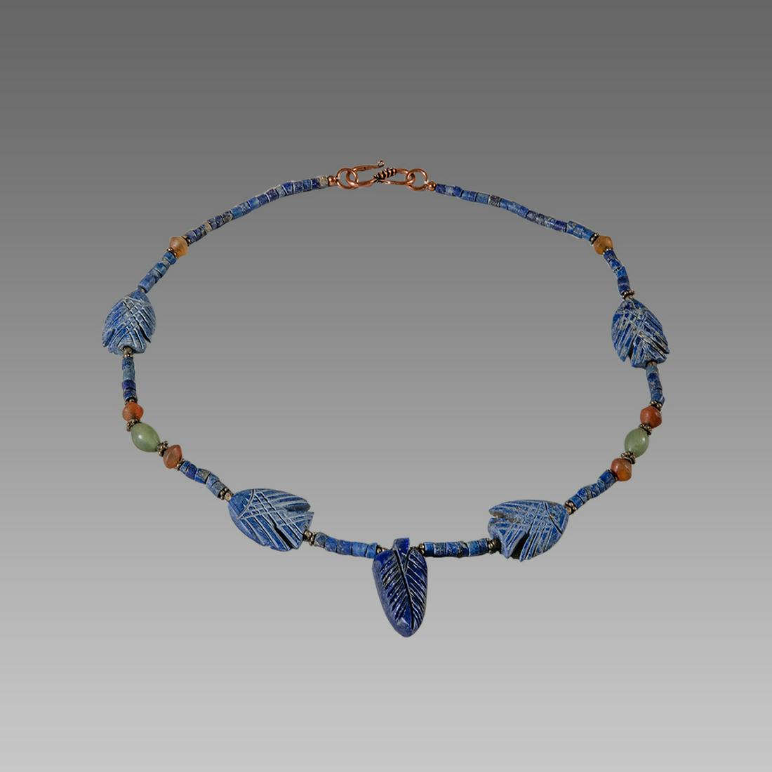 Roman Style Lapis Lazuli Bead Necklace. (1 of 1)