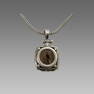 Ancient Roman Bronze coins set in Silver Necklace c.3rd