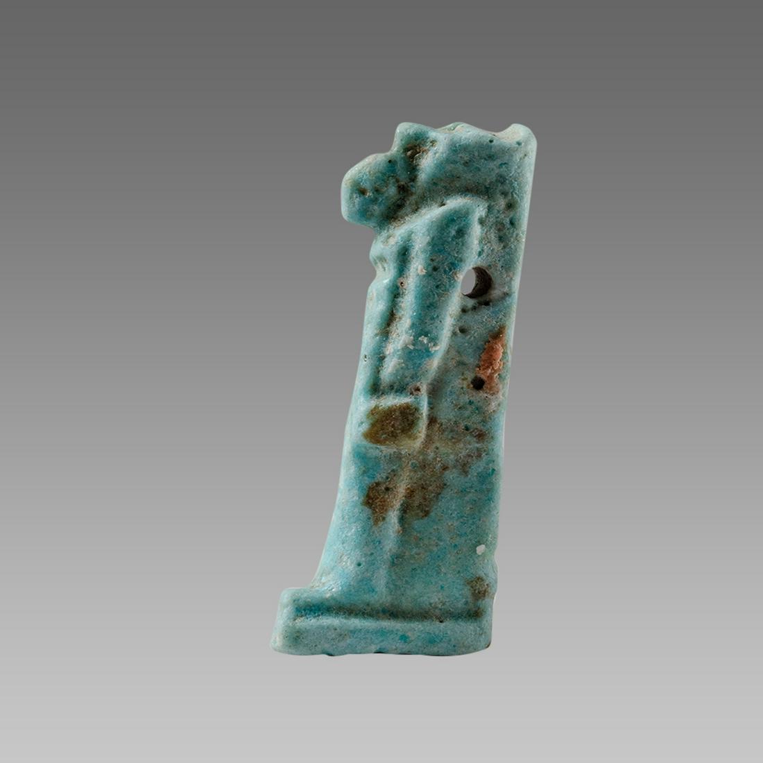 Ancient Egyptian Faience Amulet of Thoth, c. 600 B.C.E. (1 of 3)
