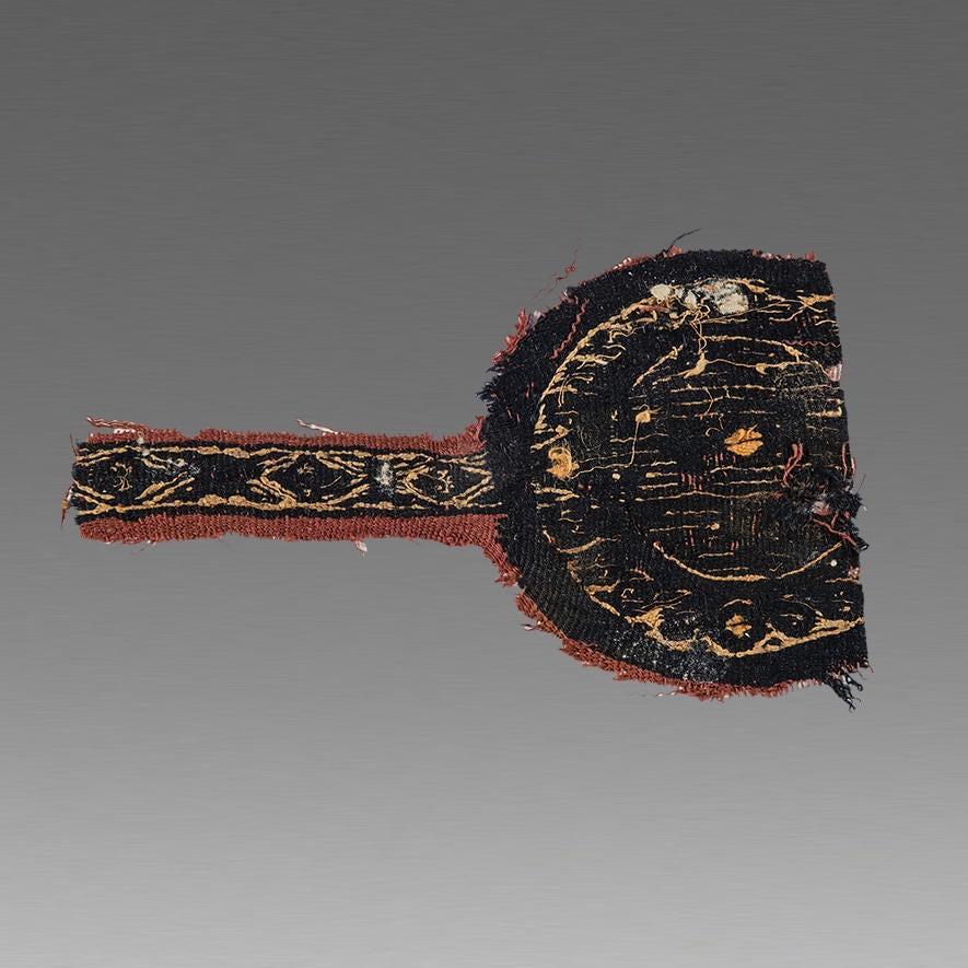 Ancient Egyptian Coptic Textile Fragment c.5th century (1 of 1)