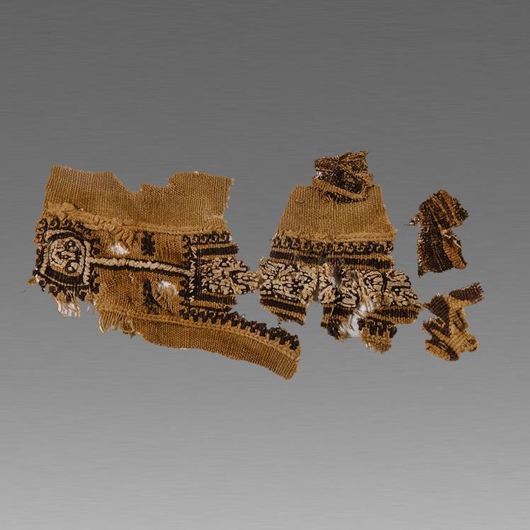 Ancient Egyptian Coptic Textile Fragment c.5th century (1 of 1)