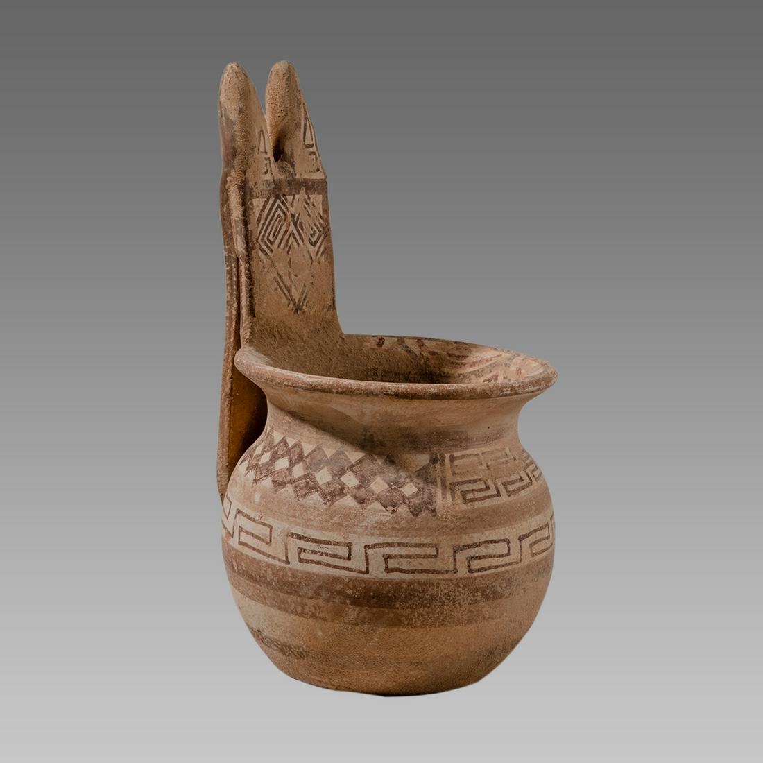 Large Daunian Ware Pottery Vessel c.350 BC. (1 of 3)