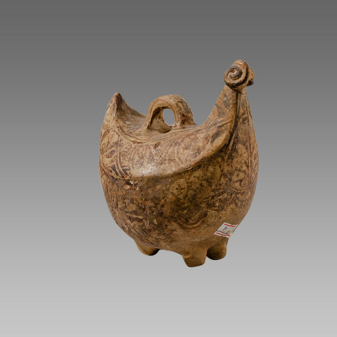 Indus Valley Terracotta Rooster Vessel c.1000-2000 BC. (1 of 3)