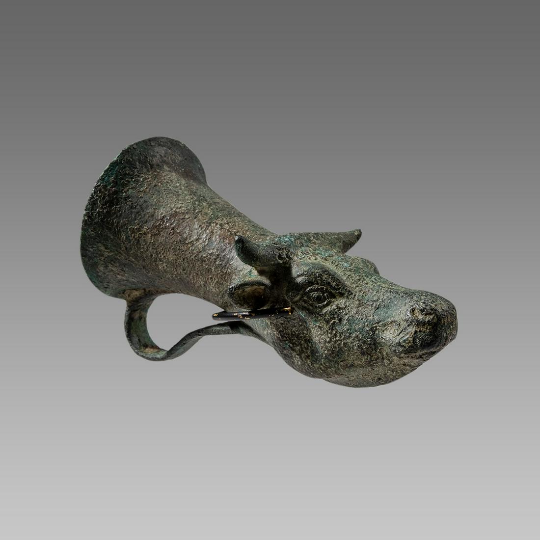 Ancient Greek Bronze Rython c.4th century BC. (1 of 3)