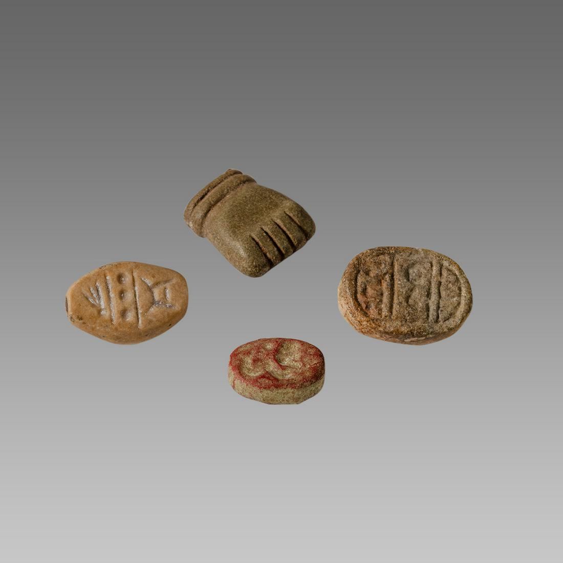Lot of 4 Near Eastern stone Seals c.6th century BC. (1 of 1)