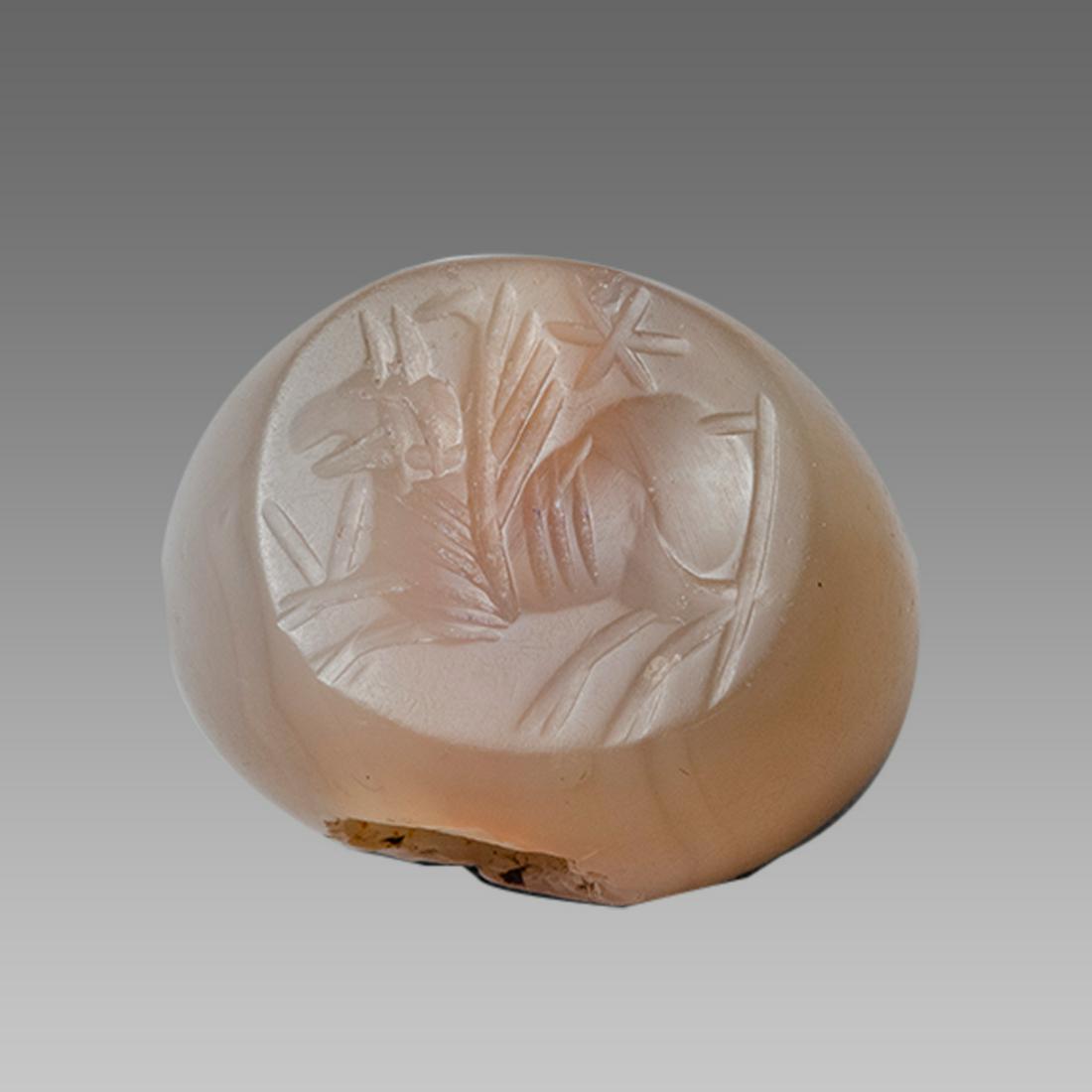Ancient Sasanian Agate Seal with Pegasos c.5th century (1 of 2)