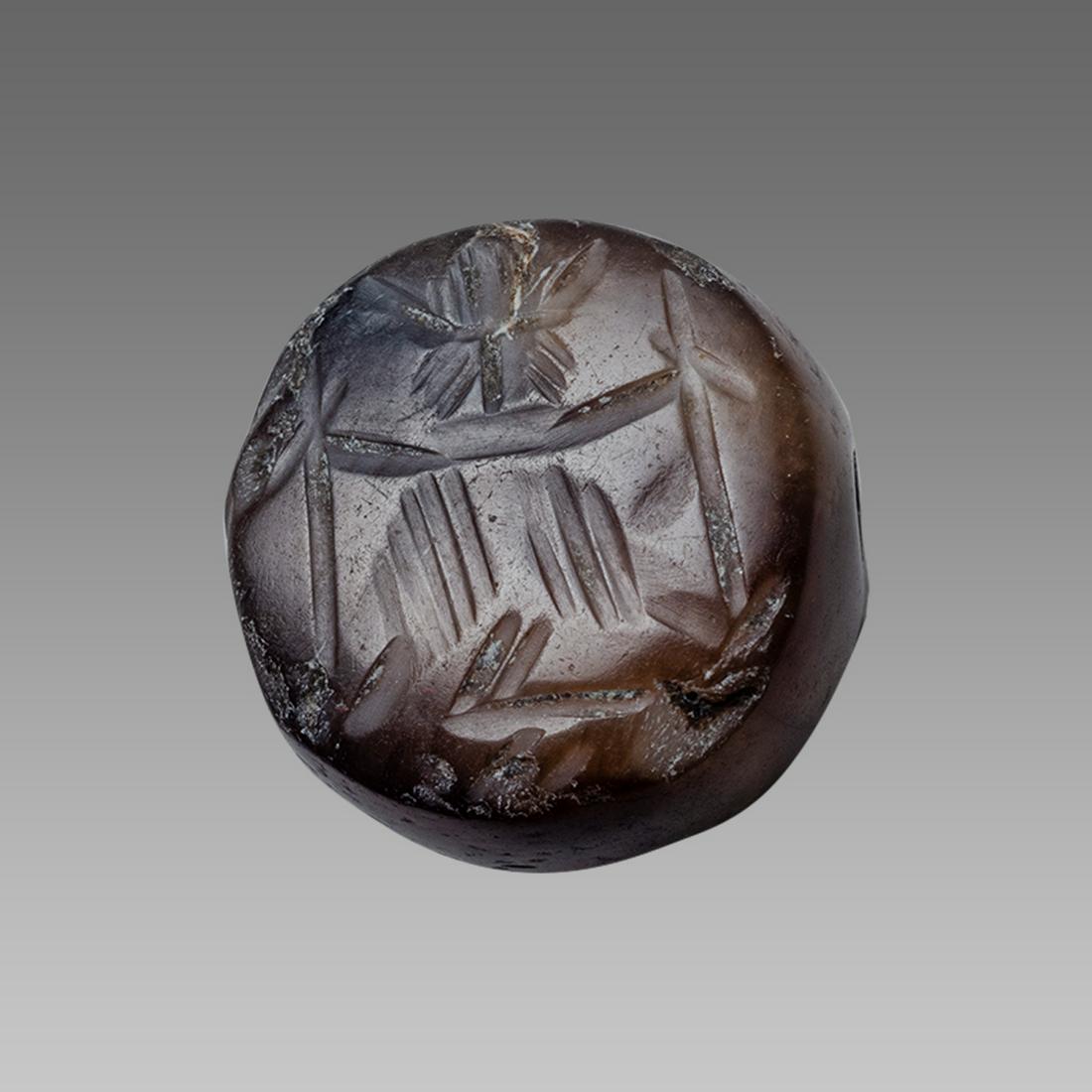 Ancient Sasanian Agate Seal with Figure c.5th century (1 of 2)