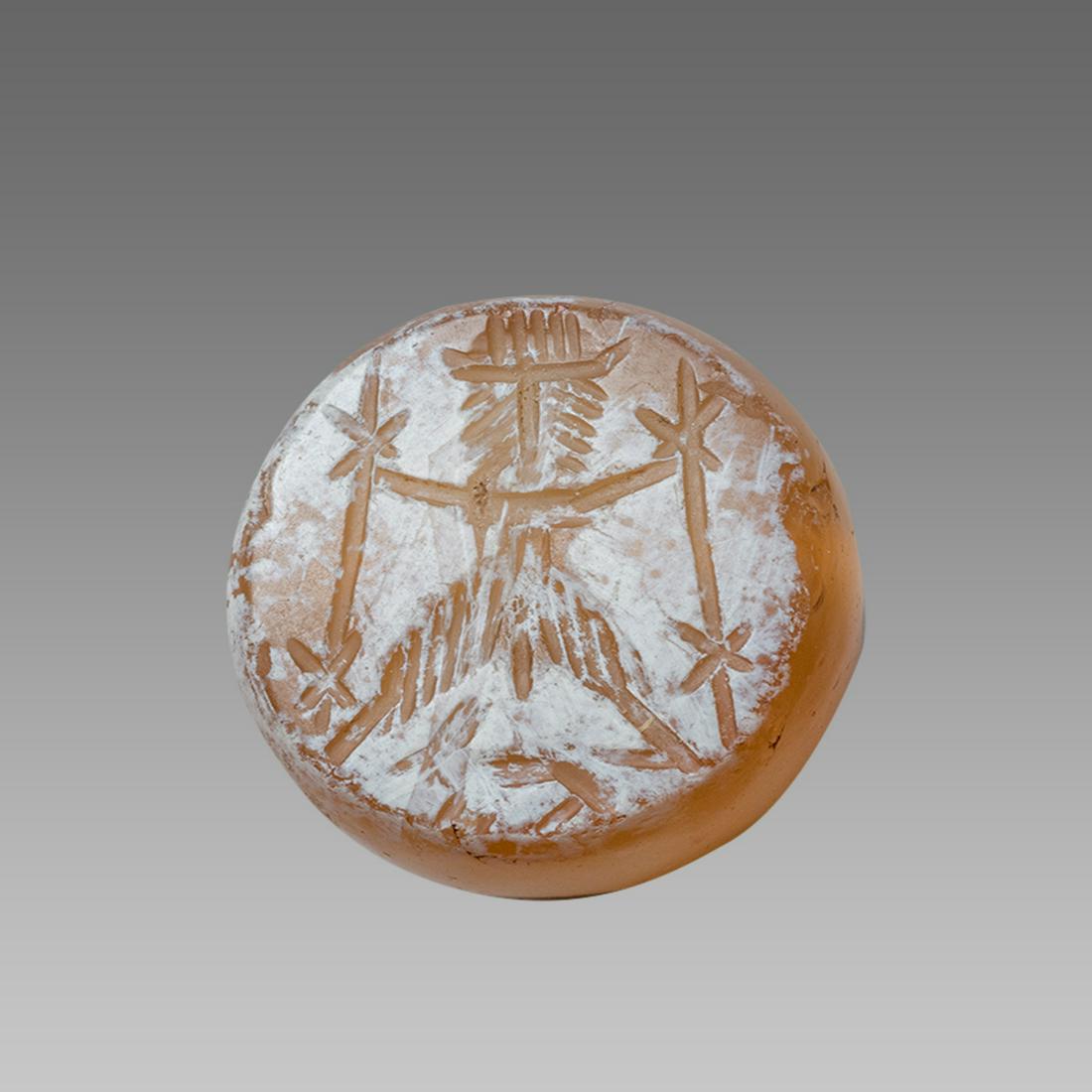 Ancient Sasanian Agate Seal with Figure c.5th century (1 of 2)