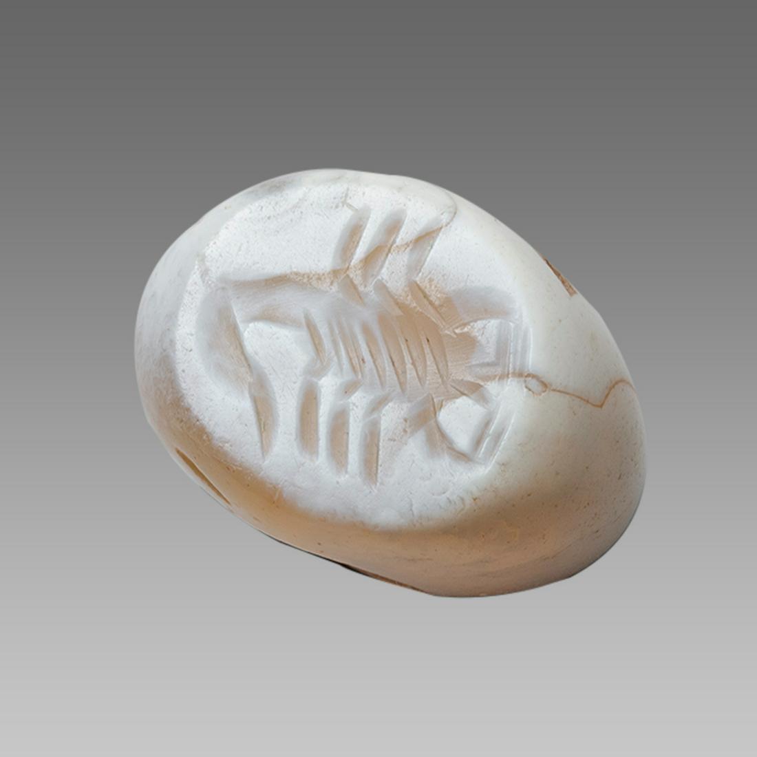 Ancient Sasanian Agate Seal with Scorpion c.5th century (1 of 2)