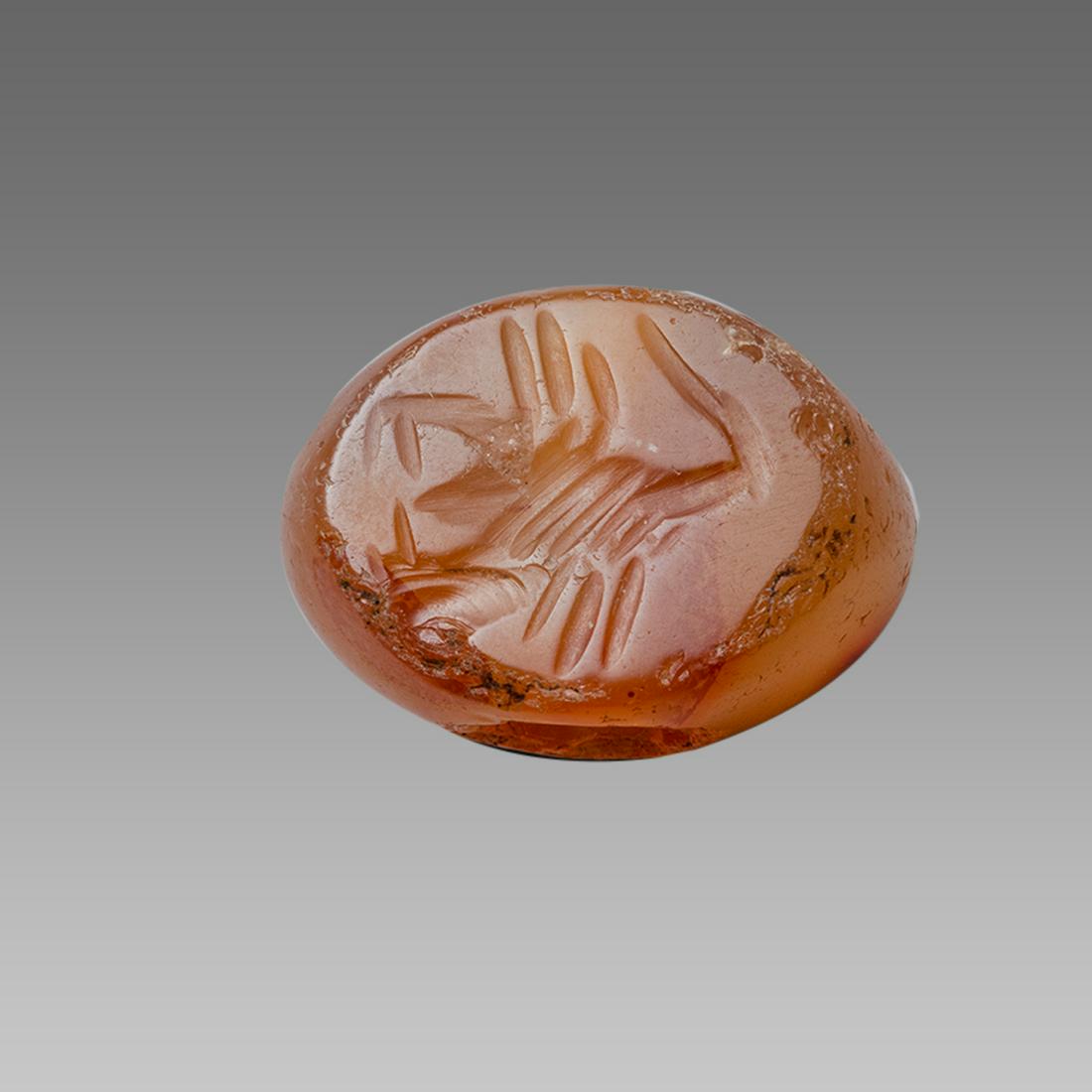 Ancient Sasanian Agate Seal with Scorpion c.5th century (1 of 2)