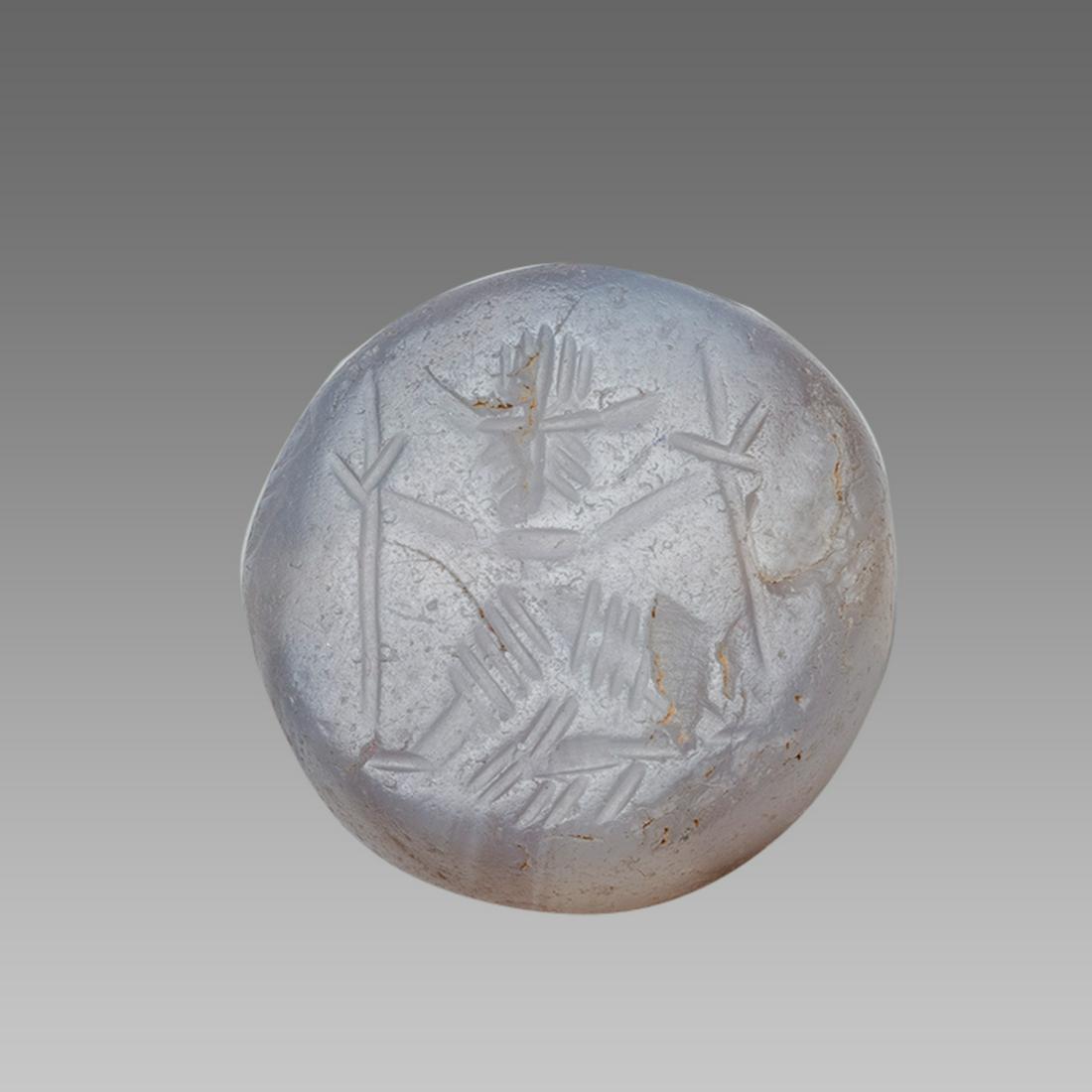 Ancient Sasanian Agate Seal with Figure c.5th century (1 of 2)