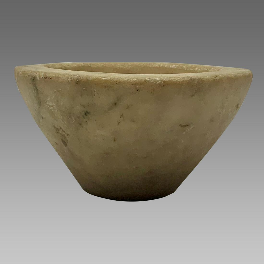Ancient Egyptian Marble marble mortar c.300 BC. (1 of 5)