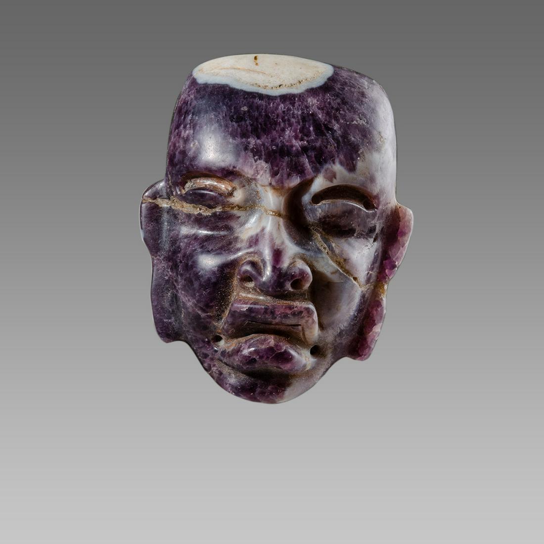 A Pre Columbian Style Stone Mask. (1 of 3)