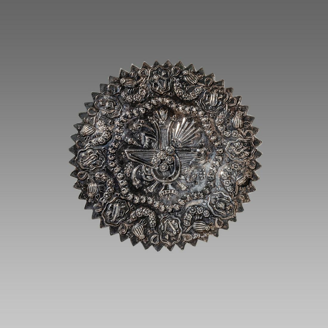 19th century Turkish Ottoman Silver Mirror (1 of 2)