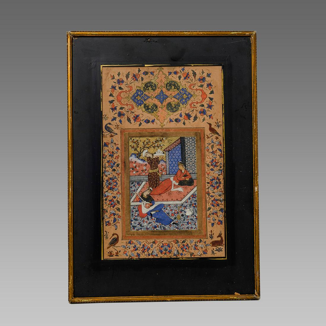 A Persian Miniature Page. (1 of 2)