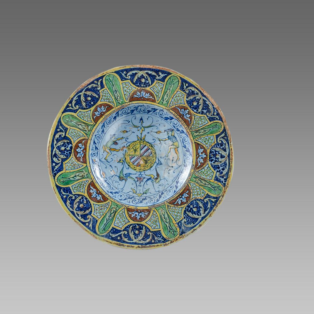 italian majolica pottery plate 18th/19th century (1 of 1)