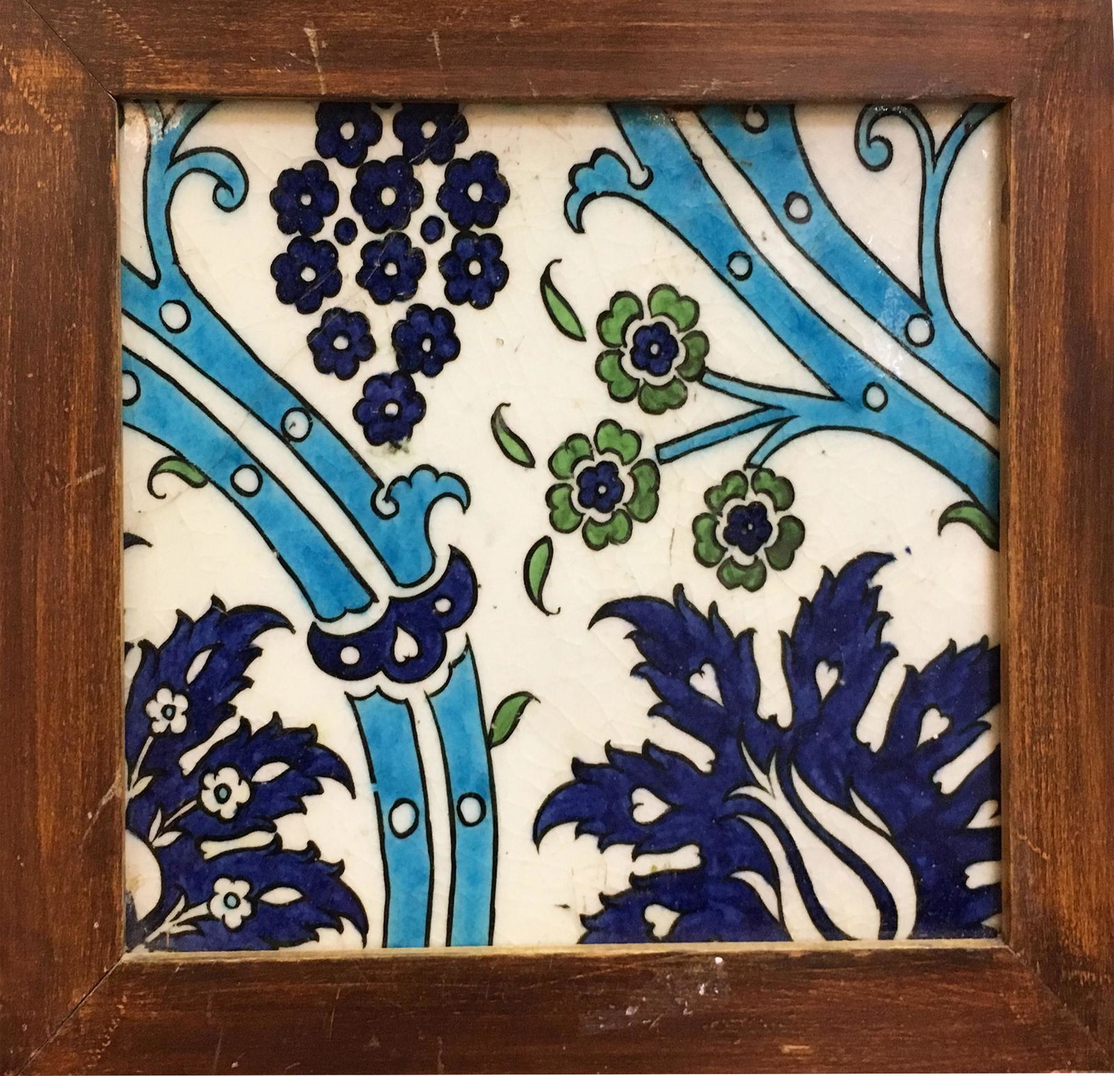 Ottoman Syrian Ceramic Tile c.17th century. (1 of 4)