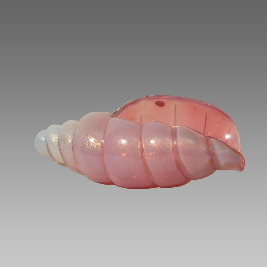 Large Murano Glass Shell. Size 16 inches length. (1 of 4)