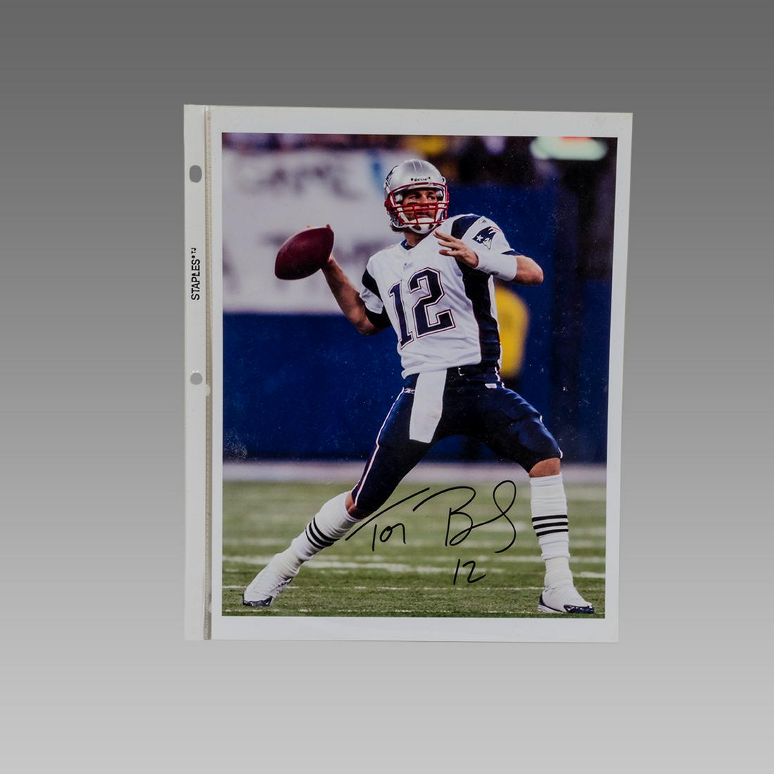 Photograph of Tom Brady. Signed. WITH COA. (1 of 2)