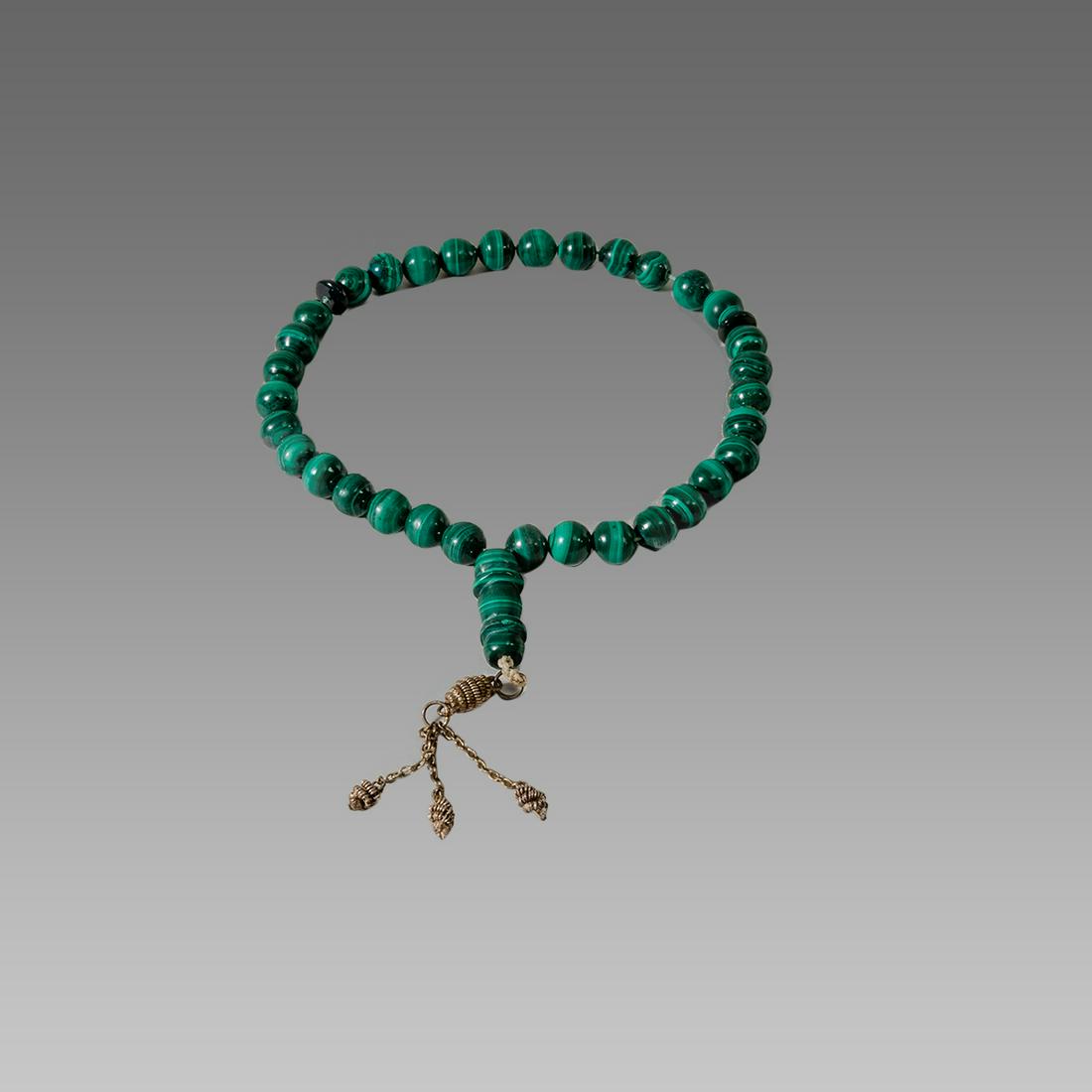 Middle Eastern malachite stone worry beads. (1 of 1)