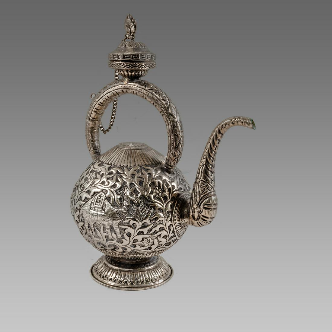 Indian Silver Ewer c.late 19th century AD. (1 of 1)