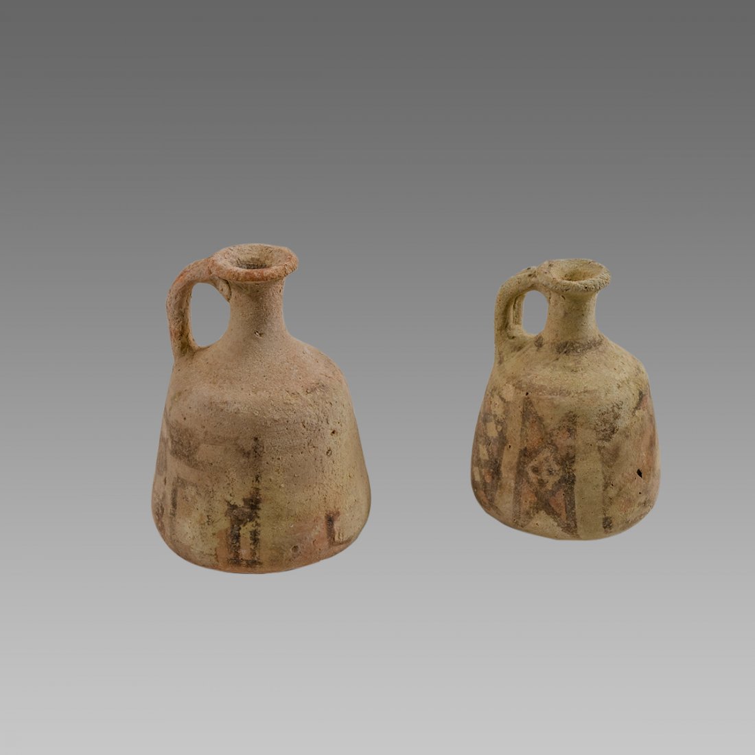 Lot of 2 Iron Age Terracotta Juglets c.1400 BC. (1 of 2)