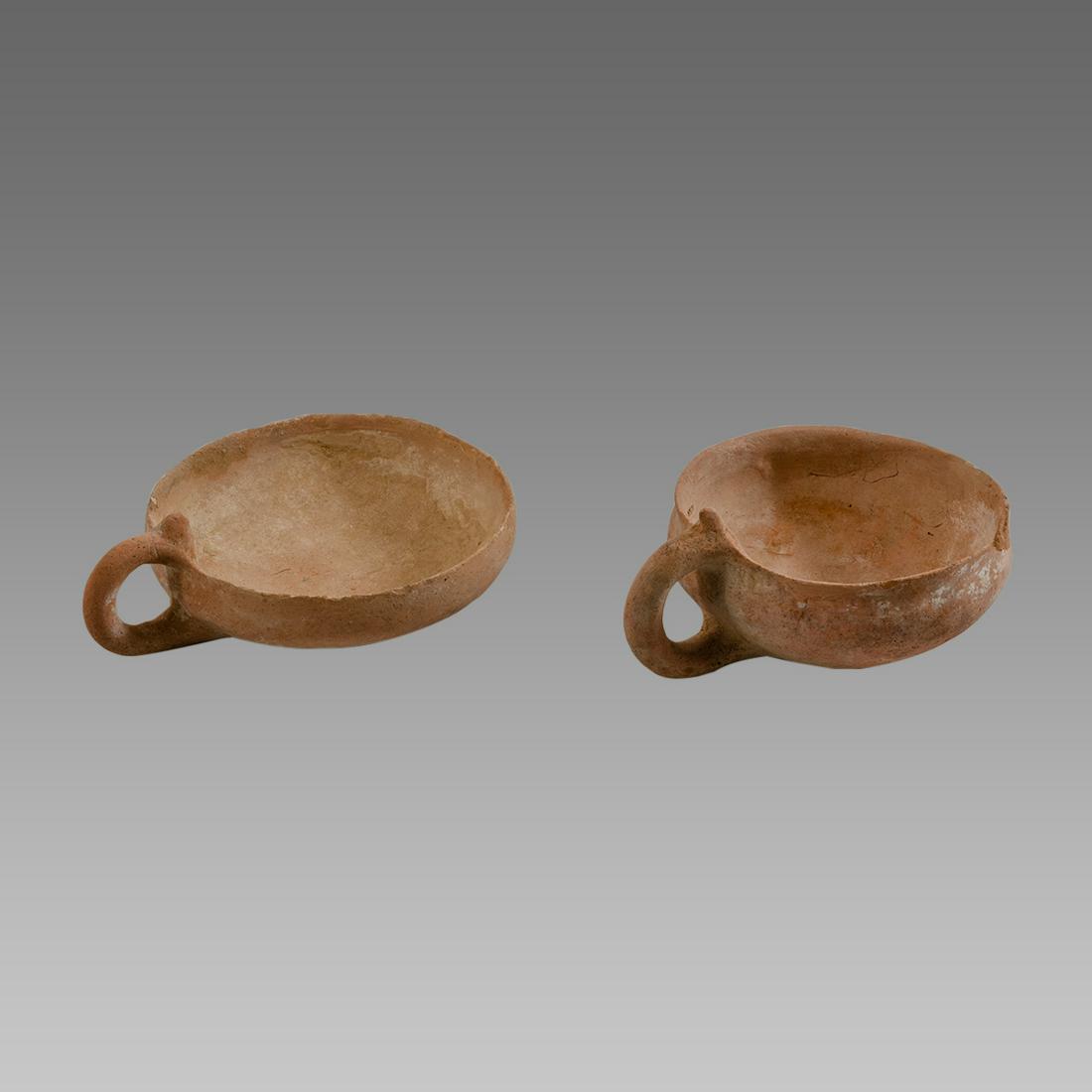 Lot of 2 Holy land Bronze Age Terracotta Cups c.2000 (1 of 2)