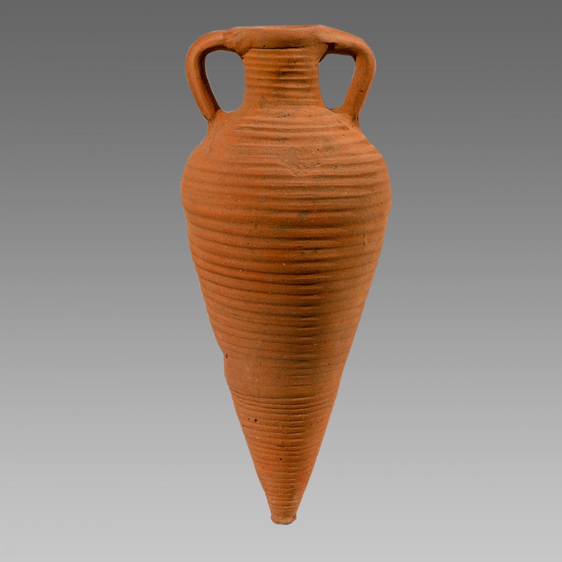 Holy land Roman Terracotta Wine Amphora c.1st-4th cent: Holy land Roman Terracotta Wine Amphora c.1st-4th cent AD. Size 32 inchers high. Ex Private NYC collection acquired prior to 1990's