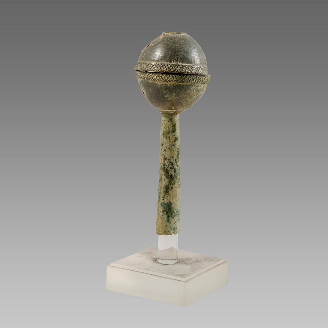 Byzantine Bronze incense holder c.6th century AD. (1 of 2)