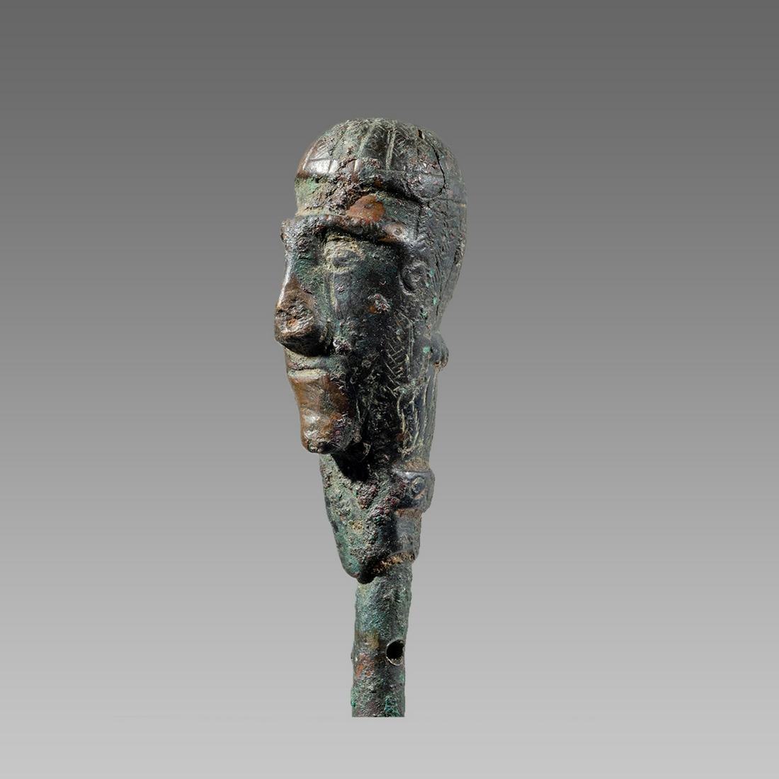 Ancient Roman Bronze Figural pin c.1st-4th century AD. (1 of 4)