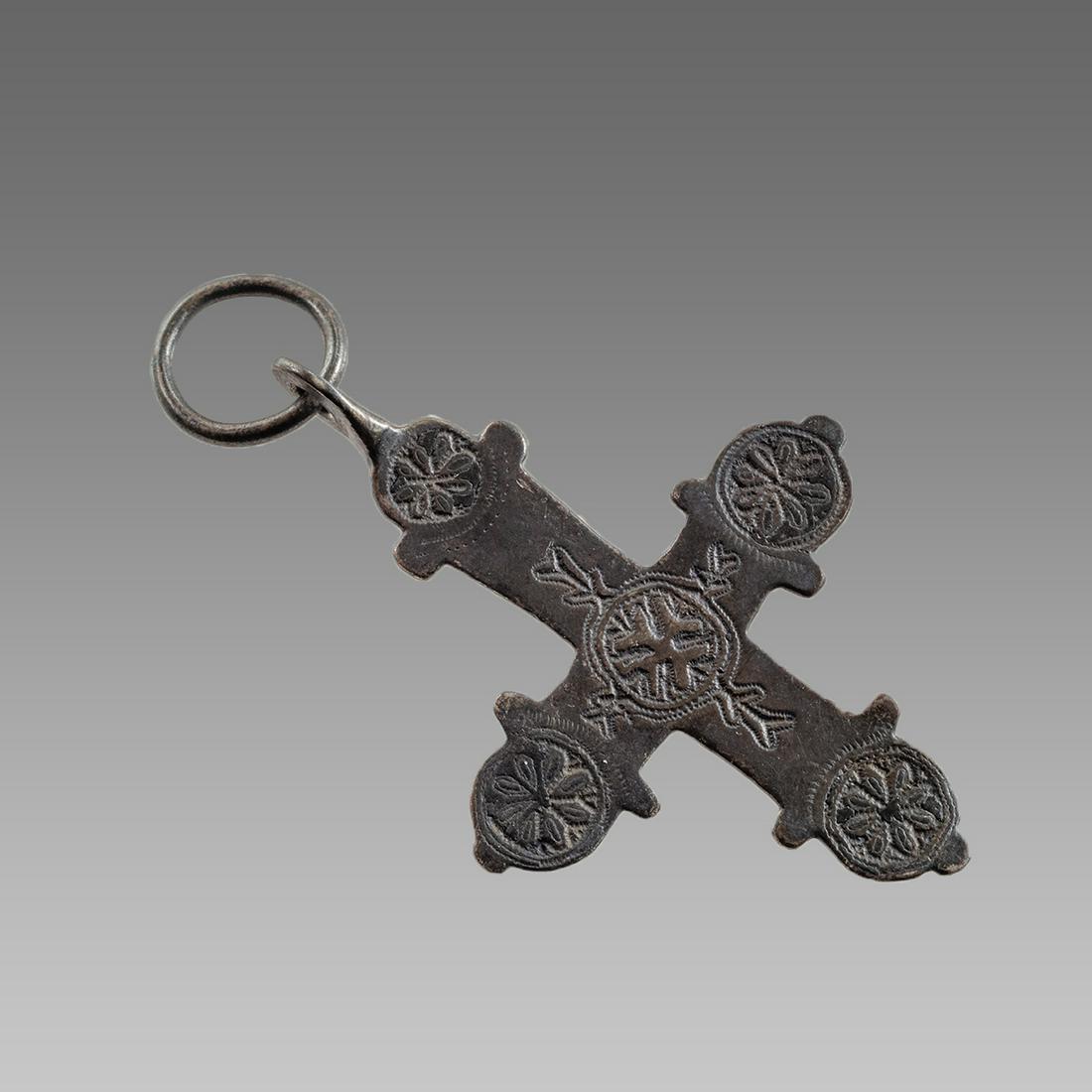 Late Byzantine Silver Cross c.11th century AD. (1 of 2)