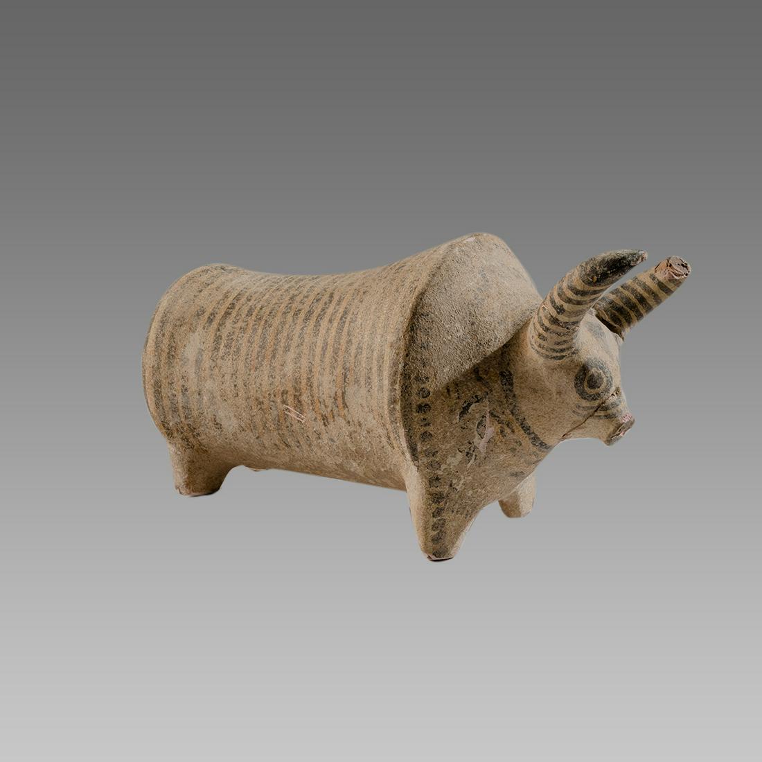 Indus Valley Style Terracotta Bull. (1 of 3)