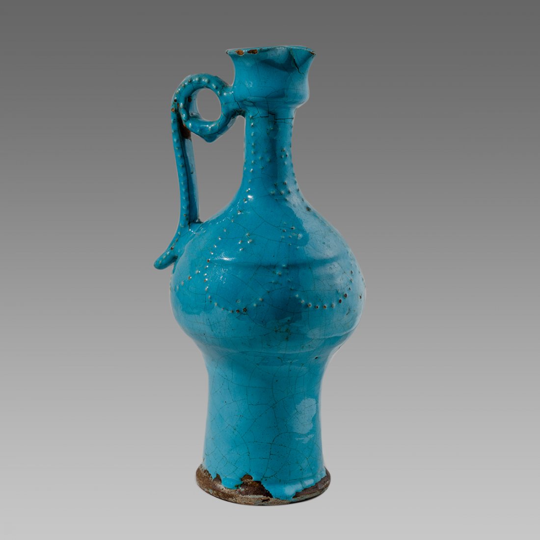 Persian Safavid Blue Ceramic Ewer c.18th century AD. (1 of 3)