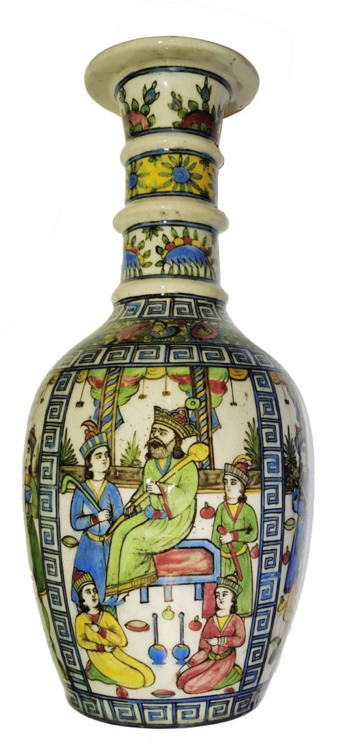 Persian Qajar Islamic Ceramic Decanter (1 of 7)
