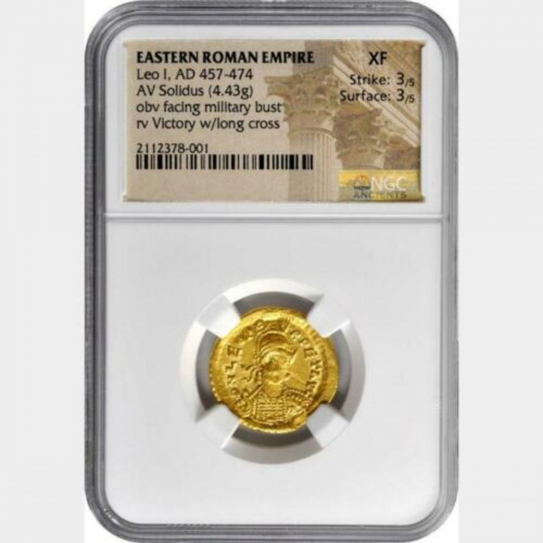 LEO I, A.D. 457-474. AV Solidus (4.43 gms) gold Solidus (1 of 2)